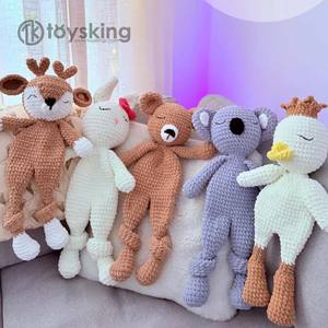 Bebek Ren Geyiği Sevgi Battaniyesi |   El Yapımı Tığ İşi Doldurulmuş Hayvan Oyuncak |   Yenidoğan Duyusal Sakinleştirici ve Noel Hediyesi - Product Image 6