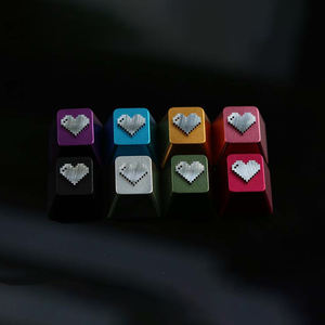 Teclado mecánico anodizado de superficie DIY Heart 1u R4, teclas de aluminio CNC de Metal con perfil de cereza - Product Image 2