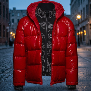 Veste d'hiver décontractée professionnelle pour homme, imperméable, respirante, grande taille, rembourrée en coton, personnalisable, avec fermeture éclair réversible - Product Image 3