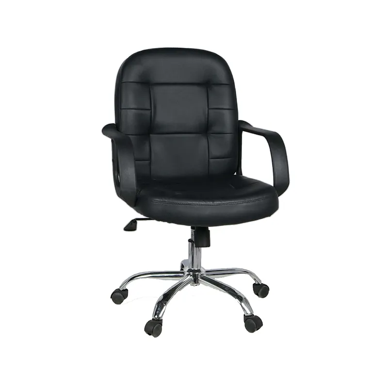 Хорошая цена, офисное кресло из искусственной кожи с регулируемой высотой средней спины