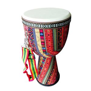 Aiersi Vibrant Color 8 pouces Authentique African D'jembe Drum Instrument de musique de petite/moyenne taille pour enfants - Product Image 3