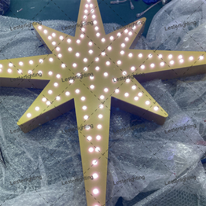 Northyle 3D Star LED Motif Light IP65 PVC Navidad Diwali Ramadan Festival Iluminación Uso comercial Hotel Centro comercial Atrio - Product Image 5