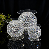 Support à gâteau en métal électroplaqué et cristal Lumoire Celebration Modèle 0078 – Décoration romantique pour desserts de mariage – Vente transfrontalière