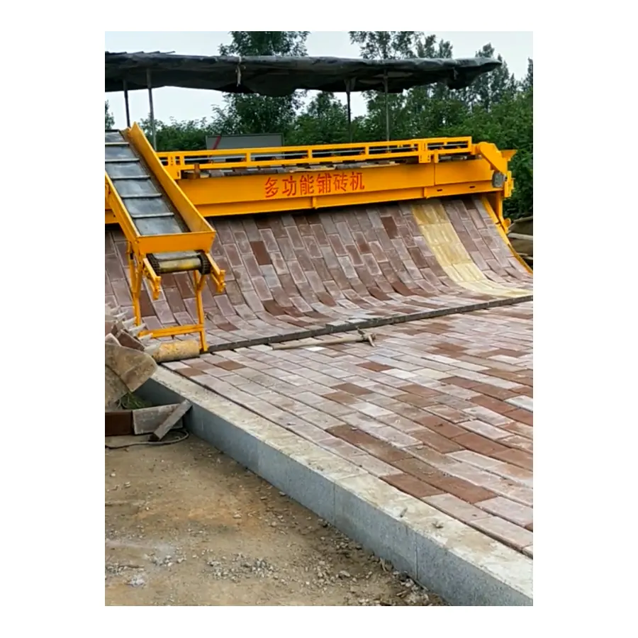 High Quality Sidewalk Brick Paver Electric Convenient Paver Machine With Sidewalk Use