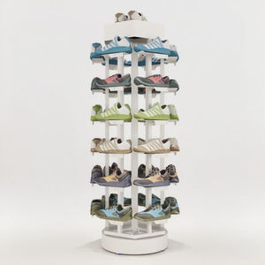 חנויות קמעונאיות יציב 24 יחידות מתלה מתלה מתלה מתכת מסתובבת - Product Image 3