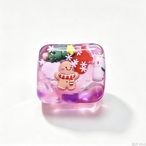 Bonhomme de neige de Noël en TPR, cube souple sensoriel anti-stress, jouet sensoriel, cadeau de fête, pour filles et garçons de 5 à 7 ans - Product Image 5