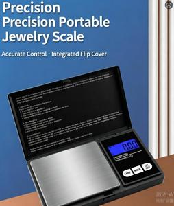 Báscula Digital Portátil de Precisión para Joyería, 30 kg, Pantalla LCD, Acero Inoxidable, Herramienta de Medición de Peso con Tapa Abatible - Product Image 1