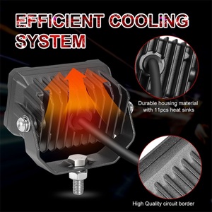 3 Inch Lái Xe Combo Chùm 20W Xe Offroad Xe Tải Một Trụ Cột Mui Xe Gắn Kết Cuộn Thanh Núi Mini 4x4 <span class=keywords><strong>LED</strong></span> Lái Xe Ánh Sáng - Product Image 5