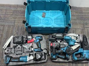 Wholesale 6-in-1 High-Torque 18V Cordless Power Tool <strong>Set</strong> Rechargeable <strong>Ratcheting</strong> <strong>Spanner</strong> Angle Grinder Impact Hard Case OEM - Product Image 4