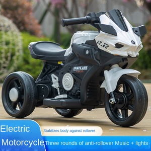 Moto e Triciclo Elettrico per Bambini, Auto Giocattolo a Guida Autonoma per Neonati 0-24 Mesi, in Plastica con Batteria - Product Image 3