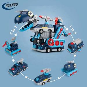 Jouet <span class=keywords><strong>robot</strong></span> transformable pour enfants, blocs de construction magnétiques à assembler 5 en 1, vente chaude - Product Image 5