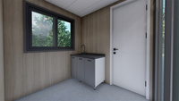 Maisons préfabriquées Maison modulaire de 2 chambres Maison préfabriquée de luxe à bas prix Petite maison préfabriquée SIP Bungalows sur pilotis Maison préfabriquée de 2 chambres