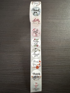 Étiquettes adhésives personnalisées en rouleau avec feuille d'or pour sceller les enveloppes, motif Joyeux Noël, pour décorer les cadeaux d'enfants - Product Image 6