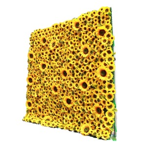 Panel de Flores Artificiales de Girasol 3D 5D de Lujo, Tela de Seda, Fondo de Pared para Bodas, Fondo de Flores y Plantas, 8 pies x 8 pies - Product Image 5