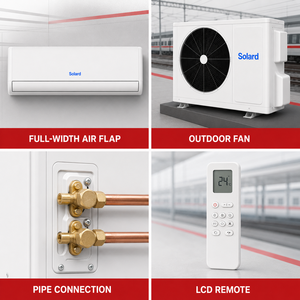 Climatiseur solaire hybride 80-380V AC 110-240V 36000BTU 3HP mural split R410A usage intensif domestique SLD-ACDC-36000I - Product Image 5