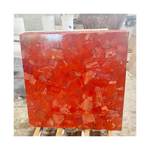 <span class=keywords><strong>Venta</strong></span> al por mayor de baldosas de mármol rojo pulido natural rubí jaspe cuarzo piedra - Product Image 1