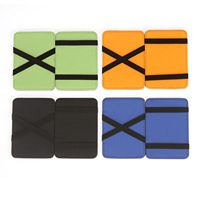 Dompet Pria Kulit PU Ajaib, Tempat Kartu Bank, Dompet Multifungsi, Dompet Koin, Dompet Saku untuk Pria Wanita - Promo!