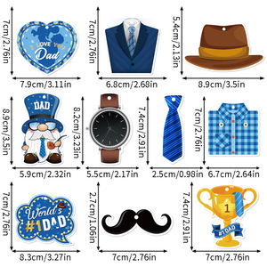 Father's Day <b>Ornaments</b> Paper Decorations Digital Printing Props For Party Decoration Sets - Product Image 2