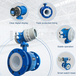 DN100 2インチ4 20mA RS485デジタルステンレス鋼電磁流量計IP65保護カスタマイズ可能OEM - Product Image 5