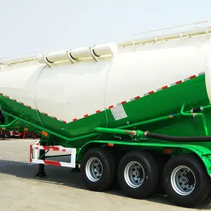 Anhänger Aluminium Weizenmehl Transport Bulk Polar Tanker Anhänger Bulk Pulver Zement Tank Fracht träger Semi Truck