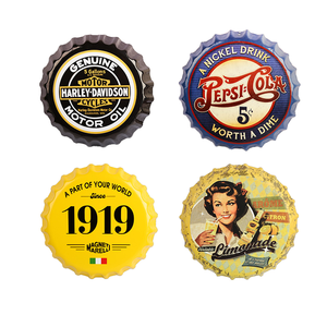 Üretici özelleştirilmiş amerikan Retro Metal bira kap dekorasyon üç boyutlu teneke sanat melek sınır ötesi duvar çubuğu döküm - Product Image 2