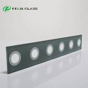 Panneau de verre décoratif personnalisé, imprimé en sérigraphie, style industriel moderne, verre trempé à haute transmission, finition polie - Product Image 3