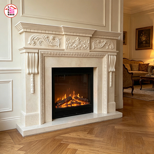 <span class=keywords><strong>Camino</strong></span> all'ingrosso cinese <span class=keywords><strong>camino</strong></span> in marmo beige <span class=keywords><strong>camino</strong></span> in marmo naturale francese surround pietra mantello pietra - Product Image 1