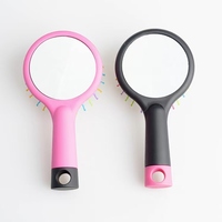 Massage du cuir chevelu coiffure anti-statique en forme de S peigne à dents miroir conception belle apparence peut être accroché à la maison coussin d'air peigne