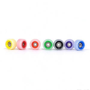 Roues de fingerboard Black Market 7.8x4.7mm bicolores en POM Polyuréthane haute vitesse pour skateboard à doigts, roulement à billes complet de remplacement - Product Image 1