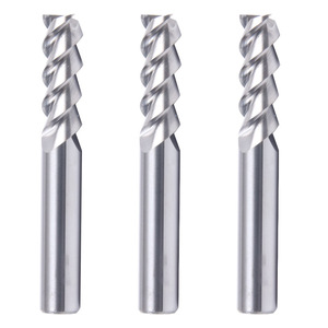 Fraise à bout en carbure de tungstène HRC45 à 3 cannelures, fraise CNC sans bavures, OEM - Product Image 5