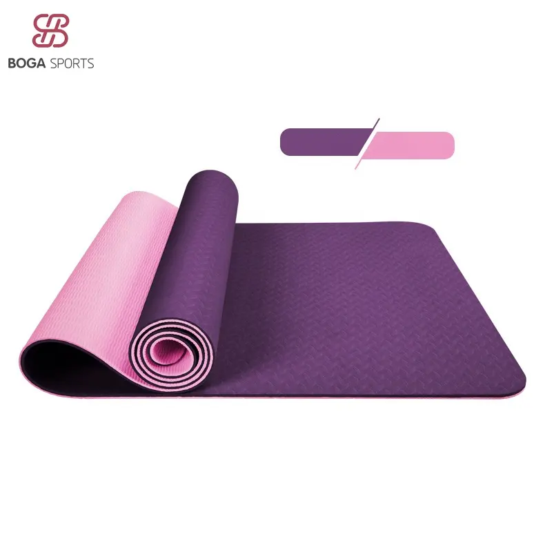 best selling eco friendly no smell wholesale custom printed folding exercise fitness TPE yoga mat