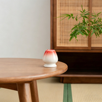 Support en porcelaine rose de haute qualité pour fouet à matcha, pour éviter la moisissure et préserver l'intégrité du fouet