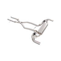 Sección de Escape Trasera de Acero Inoxidable SS304 con Acabado Espejo de 1.5mm de Grosor (Salida de Doble Lado con Válvula) para Mercedes-Benz W167 GLE 63