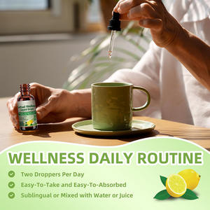 Gocce di liquido di cortisolo, 17-in-1 cortisolo Detox ormone 400mg di glicinato di magnesio bilanciato <span class=keywords><strong>per</strong></span> il supporto al sonno di concentrazione dell'umore - Product Image 5