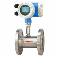 High Precision up to 600m³/h 1.6MPa Smart Transmitter IP65 Pressure Flanged Liquid Turbine Flow Meter for Light Oil
