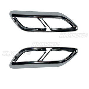 Cubierta Decorativa para Tubo de Escape de Coche, Aspecto Negro Brillante/Carbono, para Audi A3 8Y S Line Sportback Sedán 2021-2023 - Product Image 3