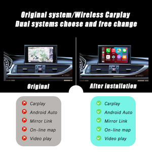 CZT-AUTO Không Dây Carplay Adapter Tự Động Giao Diện Cho <span class=keywords><strong>Audi</strong></span> <span class=keywords><strong>A6</strong></span> 2006-2015 Được Xây Dựng-Trong GPS Chia Chức Năng Màn Hình Gương Liên Kết - Product Image 3