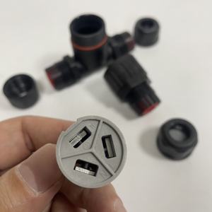 IP68 T Typ Wasserdichte Steck verbinder CDF-200/3T 3pin Anschluss kasten Klemmen blöcke für 0,5 bis 4 mm2 Kabel konfektion - Product Image 5