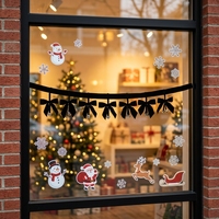 Guirlande de Noël en velours rouge avec bordure blanche de 180 cm pour décorer l'arbre de Noël, le cheminée ou le mur
