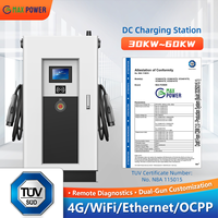 Certification TUV Commercial IP54 60kw CCS2 Voiture électrique Puissance rapide Ev DC Station de charge Chargeur Pile pour véhicule électrique
