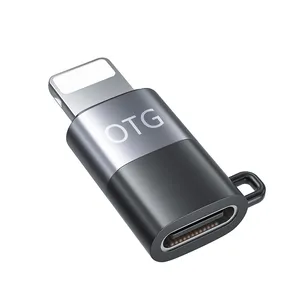 סיטונאי גאדג 'טים 8Pin OTG מתאם USB C OTG מתאם עבור iPhone סוג C נקבה כדי iOS אוזניות ממיר
