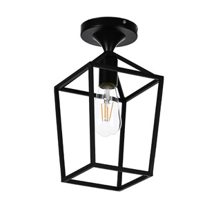 OEM/ODM toptan basit endüstriyel koridorlar için LED asma tavan ışığı amerikan Retro çelik dikdörtgen tavan ışık yatak odası - Product Image 1