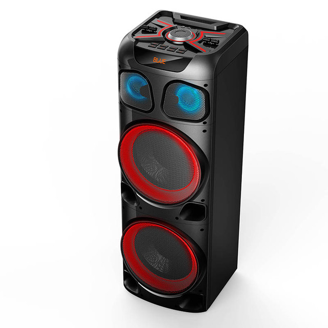 Double 10 Inch High Quality Portable Karaoke Super boss DJ Party Boombox Outdoor Wireless Speakers Power Bank