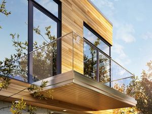 Balustrade en verre à profil en U en aluminium haut de gamme, garde-corps trempé pour les lofts résidentiels de luxe, les balcons et les terrasses de villas - Product Image 6