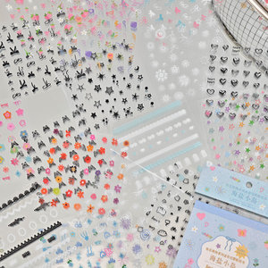 24 autocollants en <span class=keywords><strong>film</strong></span> PET par paquet, série Happy Cute Item, mini collage pour nail art - Product Image 4