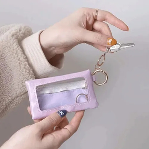 Color color design zipper <b>small</b> key case <b>wallet</b> PVC+synthetic leather material daily <b>wallet</b> - Product Image 6