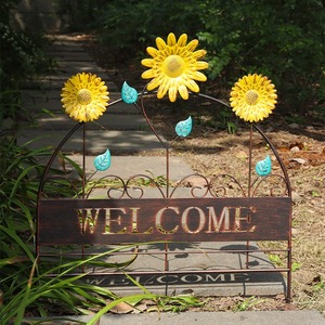 Semplice Recinzione in Ferro a Forma di <span class=keywords><strong>Girasole</strong></span> per Esterni e Supporto per Piante Rampicanti per Cortile, Giardino, Traliccio per Fiori e Cancello - Product Image 1
