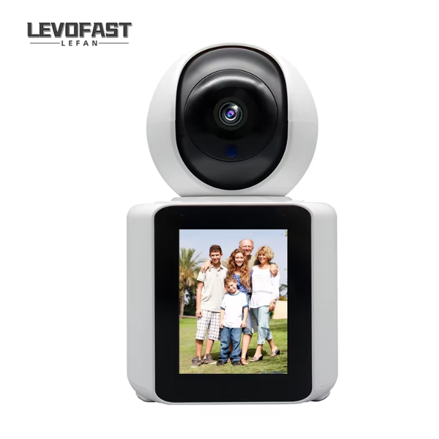 LEVOFAST 2MP Home Smart Video Calling WiFi Camera with 2.8 Inch Screen Night Vision Baby Monitor CCTV IP Network Camera