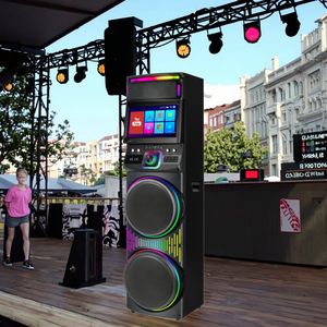 Mới Nhất GD-1417 1200W Partybox Loa Với Màn Hình Cảm Ứng Kết Nối Wifi 15.4 ''Màn Hình TV Bên Loa Với Mic Karaoke Loa - Product Image 6