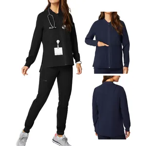 Uniforme d'hôpital, blouses médicales, infirmière, sur mesure, manches longues, blouse blanche, blazer pour homme, veste bomber réversible pour infirmière, costume pour femme - Product Image 1